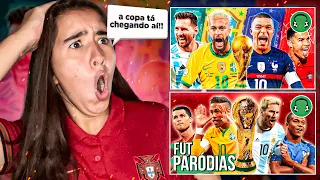 REACT ♫ A COPA TÁ CHEGANDO! 🔥 QUEM VAI SER O CAMPEÃO?/ ♫ TÁ CHEGANDO A COPA! | Paródia Tic Tac