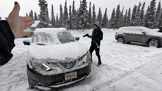 Am condus pana in Polul Nord! Ger de crapa pietrele si iglu-urile eschimosilor din Alaska