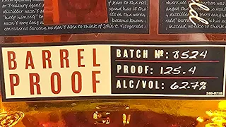 Larceny Barrel Proof B524 First Impressions