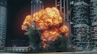 Huge Explosion simulation - Blender Mantaflow