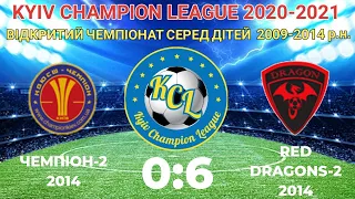 KCL 20202-2021 Чемпіон-2 - Red Dragons-2 0:6 2014