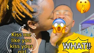 No hands kissing challenge 😘// He wanted more🤭