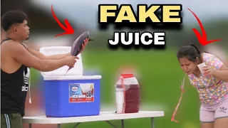 FAKE JUICE "PUBLIC PRANK" | Nagulat si ate sa flavor ng juice