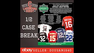 2019 Leaf Autograph Jersey Football 5 Box 1/2 Case Break eBay 12/20/19