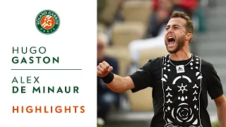 Hugo Gaston vs Alex De Minaur - Round 1 Highlights I Roland-Garros 2022