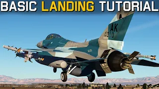 Basics of Landing in DCS! | Basic Landing Tutorial In the F-16C Viper!