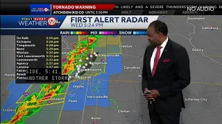 LIVE: Tornado warning issued for part of northwest Missouri