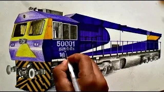 WDG5 BHEEM Locomotive - Sketching