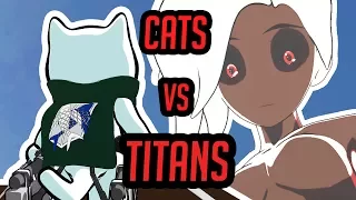 Attack on Titan but with CATS - "Attack on Katsu" - Fan Animation