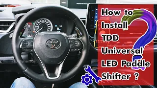 How to Install TDD Universal LED Paddle Shifter ? ( Paddle Shifter for Horn Function NEW Feature)