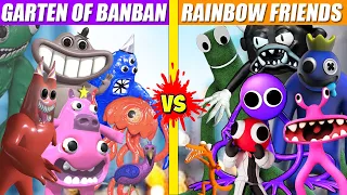 Team Garten of Banban vs Team Rainbow Friends War | SPORE