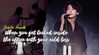 When you get locked inside the office with your cold boss | A Jeon Jungkook ff | 16+