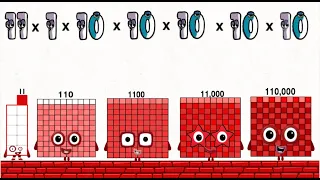 Numberblocks 11 in addition count and times in 3 stage