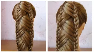 Tuto coiffure: queue de cheval originale et simple 🌸 Coiffure avec tresse, facile à faire