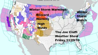 Major Storm in the West Heads East Over The Weekend Winter Storm Watches Posted