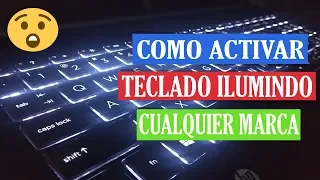 Como ACTIVAR TECLADO ILUMINADO En HP, DELL, Cualquier Computadora 2024