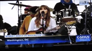 Amber at Women's March in Washington D C , January 21, 2017