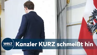 PAUKENSCHLAG: Österreichs Kanzler Sebastian Kurz tritt nach Korruptionsvorwürfen ab | WELT Dokument