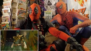 GREEN RANGER vs RYU - REACTION SPANDEX - WITH SPIDER-MAN AND DEADPOOL