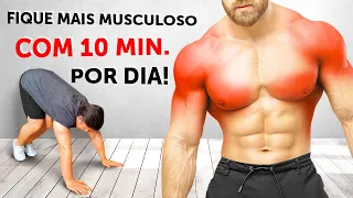 Como Ter Ombros MAIS LARGOS l 10 Min de Exercícios Fáceis para Homens (Feitos em Casa Mesmo)