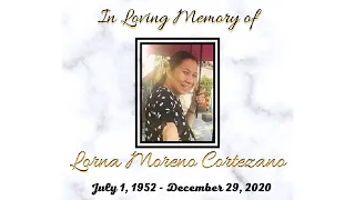 IN LOVING MEMORY OF MADAM LORNA CORTEZANO | TRIBUTE VIDEO PART 1