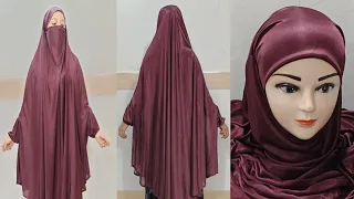 Khimar/Jilbaba With Sleeves Cutting And Stitching/Namaaz Prayer Khimar/ Instant Hijab Design Cutting