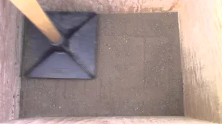 How to Make a Rammed Earth Test Block - 5% Cement