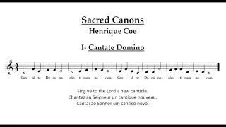 Coe - Cantate Domino (1st of the Sacred Canons)