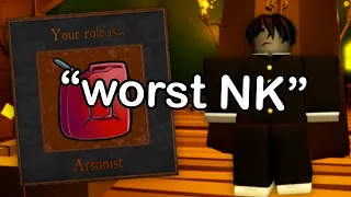 "arsonist is the worst nk" - Bloxston Mystery