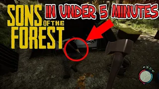 How to get the Modern Axe in under 5 Minutes! Sons of the Forest Guide