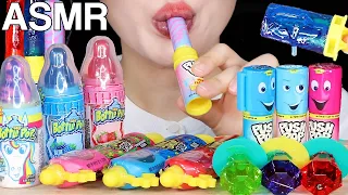 ASMR Bottle Pop | Juicy Drop | Push & Ring Pop Candy Eating Sounds | Sweet & Tart | MINEE EATS