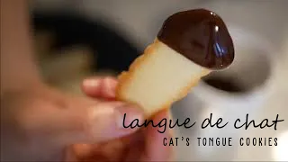 Bake with Chloe: Langue de Chat (Cat's Tongue Cookies)