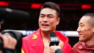 Zhang Mingyang Octagon Interview | UFC 298