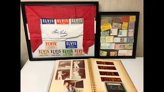 UNSEEN Elvis Presley May 25, 1977 Concert Photos, Negatives, Scarf, Ticket Stub. The King’s Court.