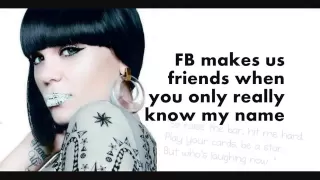 Jessie J   Who's Laughing Now OFFICIAL Lyrics   YouTube2