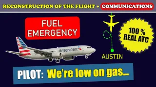 FUEL EMERGENCY. Minimum fuel on landing | American Airlines Boeing 737-800 | Austin airport