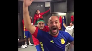 Spain team in #Mannequin Challenge