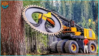 100 INCREDIBLE Dangerous Fastest Big Chainsaw Cutting Tree Machines in the World