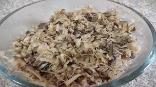 Kraut & Mushroom Filling for Pierogi