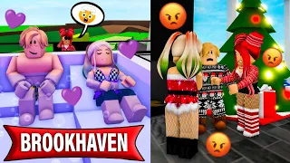 JE SORS 👩‍❤️‍💋‍👨 AVEC DEUX FEMMES 👩🏽👩🏻 , JE ME SUIS FAIT GRILLER 😥 | ROBLOX BROOKHAVEN MINI FILM RP