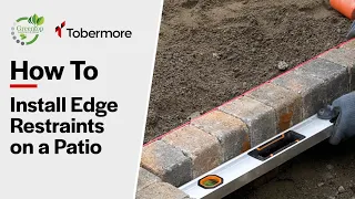 How to install edge restraints on a patio