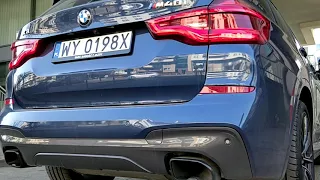 New BMW X3 M40i exhaust and rev
