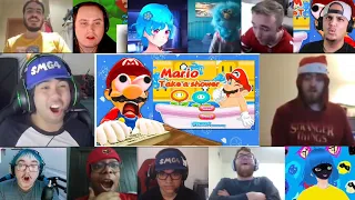 Mario Plays Cursed Mario Games Reaction Mashup