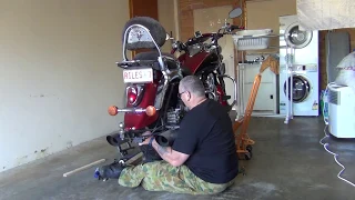 Rear wheel removal & refitting on a Shaft driven Kawasaki Nomad 1600