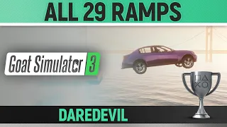 Goat Simulator 3 - All 29 Ramps - Full Game 🏆 Daredevil Trophy / Achievement Guide