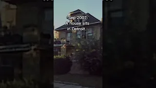 A home in Detroit then and now… 🏗️🏚️ #detroit  #michigan #abandonedplaces #abandonedhouse #google