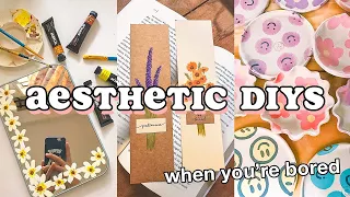 easy and aesthetic tiktok DIYs 🎨🌷 *DIY bookmark, clay vase & more*