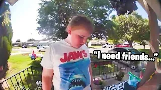 Bullied Boy Knocks on Neighbor's Door in Search for Friends | His Video Goes Viral