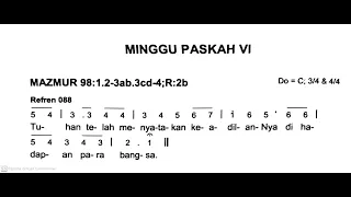 [Edisi Baru] Minggu, 5 Mei 2024 - MINGGU PASKAH VI (Keenam) - Mazmur Tanggapan & Alleluya - Thn B