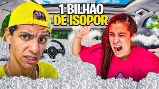 COLOQUEI 1 BILHÃO DE ISOPOR NO CARRO DA EMILLY VICK *Trolagem extrema